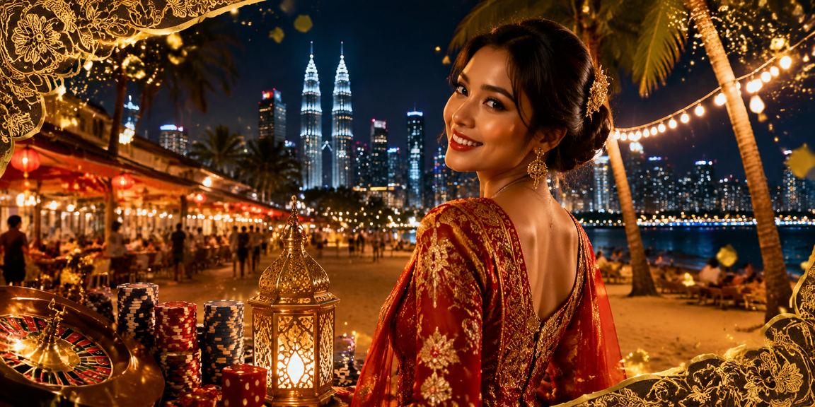 Ilustrasi pertaruhan dengan motif batik Kuala Lumpur